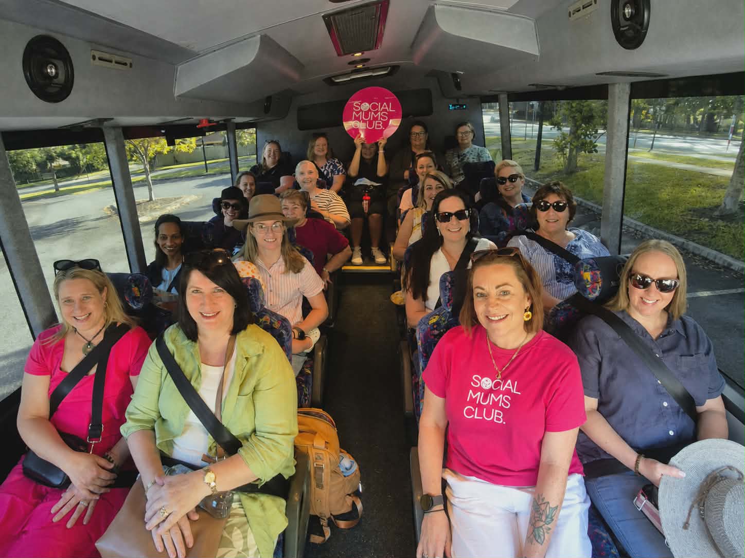 Social Mums Club mums on the bus trip event